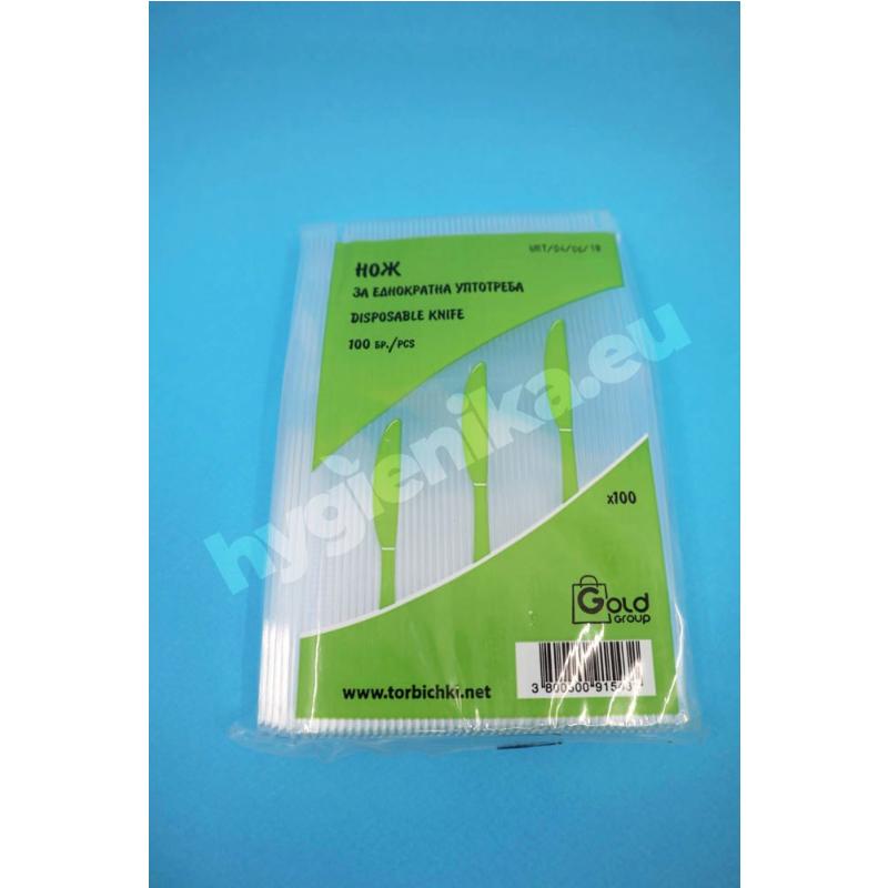 Нож пластмасов, 100бр./пакет