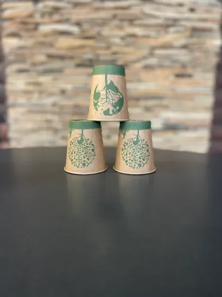 Чаша картон 8oz., 50бр./пакет